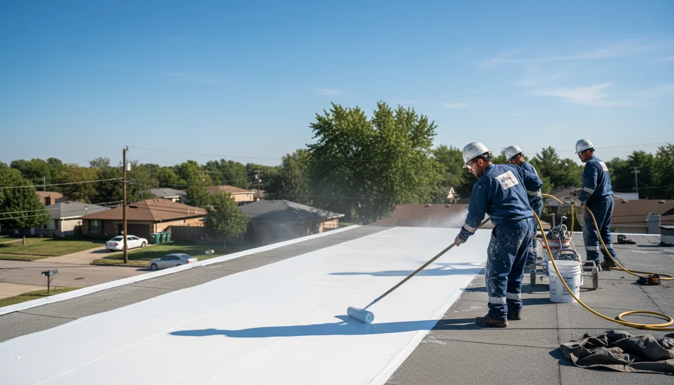 Commercial roof coating in Flat Rock, IN near me